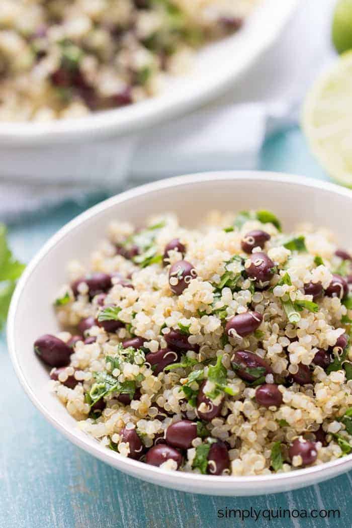 Cilantro-Lime Black Bean Quinoa Salad - Simply Quinoa