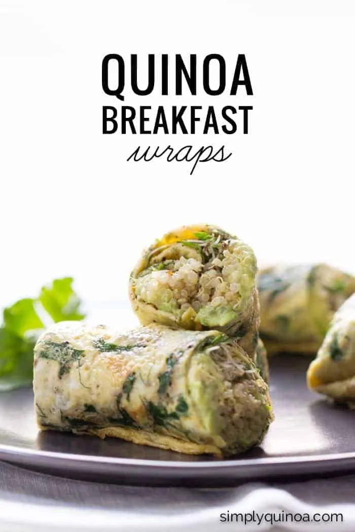 Herbed Quinoa Breakfast Wraps