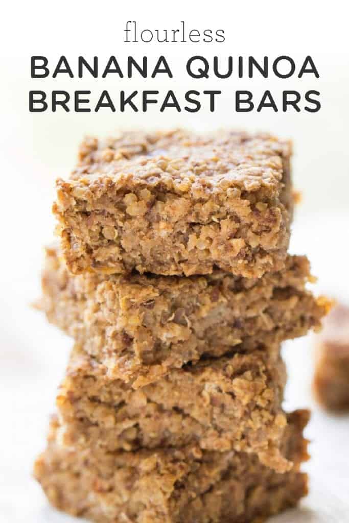 Flourless Banana Quinoa Breakfast Bars