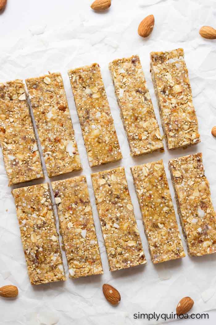 Make the homemade quinoa granola bars for a healthy and portable on-the-go snack!