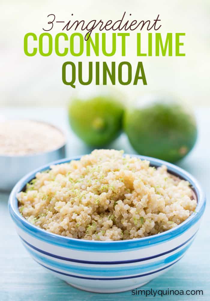 Coconut Lime Quinoa // made with only three ingredients, this dish goes with EVERYTHING!