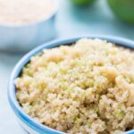 Coconut Lime Quinoa // made with only three ingredients, this dish goes with EVERYTHING!