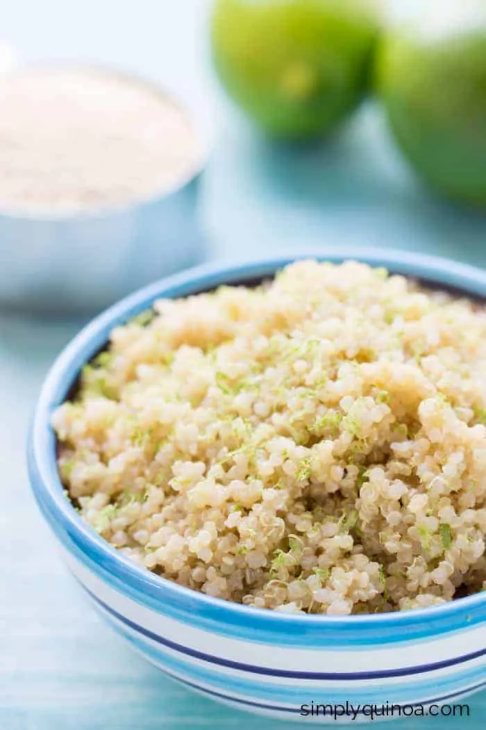 Coconut Lime Quinoa // made with only three ingredients, this dish goes with EVERYTHING!
