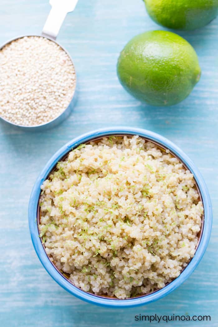 Need a recipe that goes with everything? Try this coconut lime quinoa! It's only three ingredients and tastes delicious!