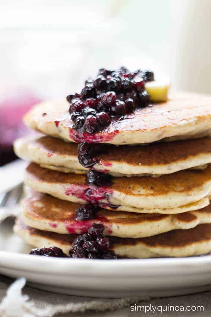 Lemon Blueberry Quinoa Pancakes Simply Quinoa