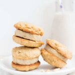 Peanut Butter & Roasted Banana Ice Cream Sandwiches | www.simplyquinoa.com | these vegan frozen treats are perfect for summer!