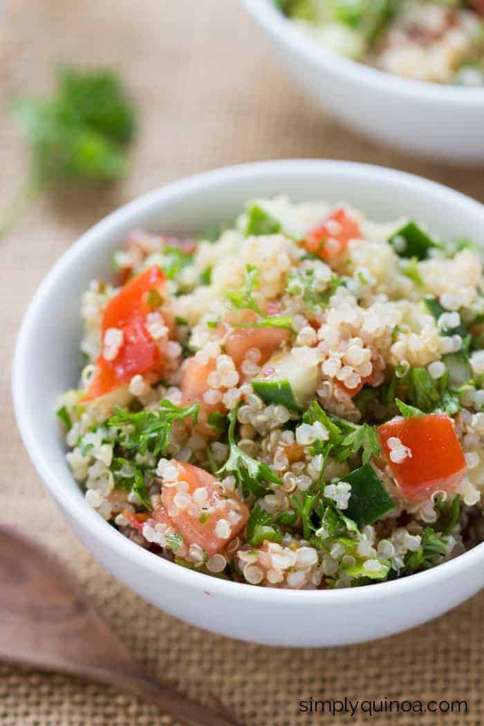 Quinoa Tabbouleh Salad: High-Protein Vegan Lunch - Simply Quinoa