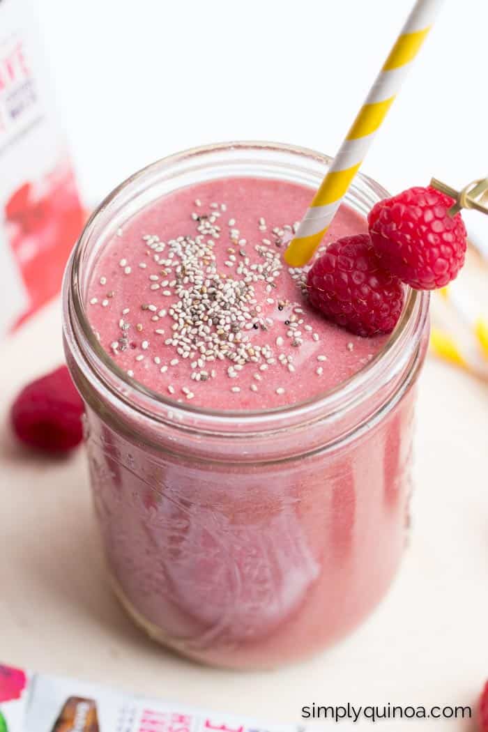 Refreshing Raspberry Smoothie - Simply Quinoa