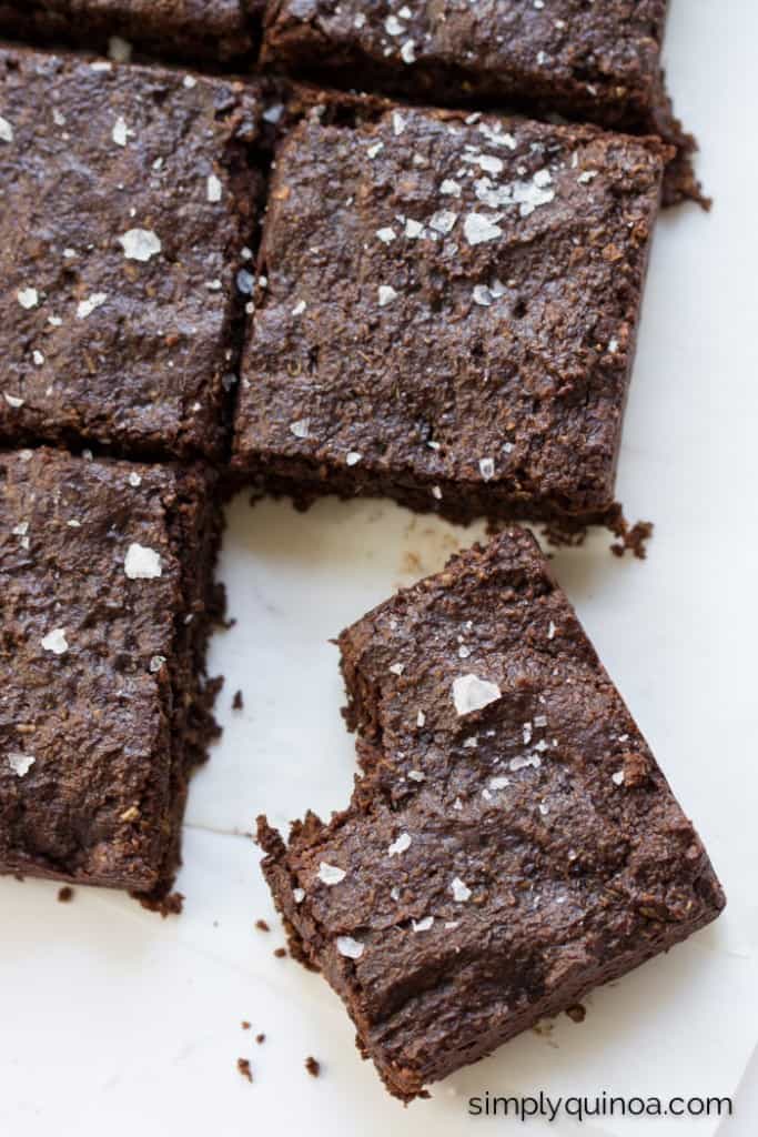 My absolute favorite brownie recipe EVER! These healthy quinoa brownies are fudgy, rich and delicious!