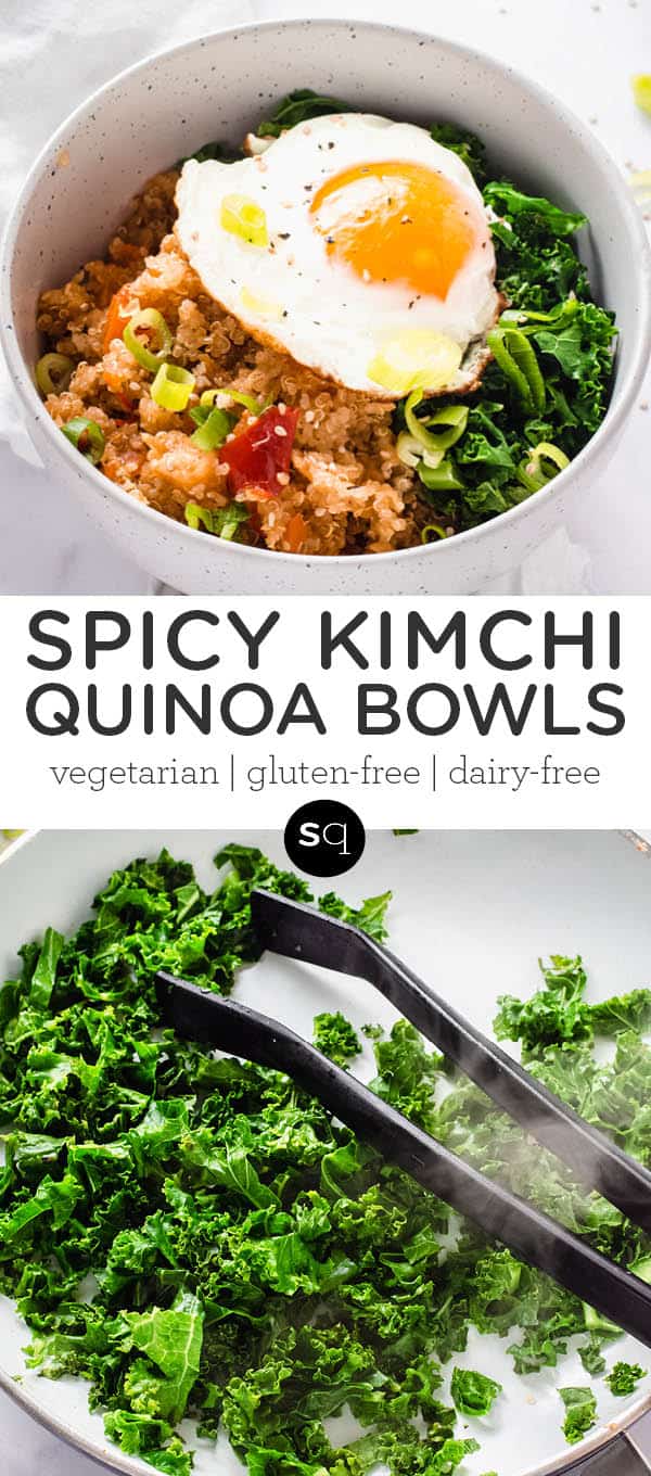 Spicy Kimchi Quinoa Bowls {15 Minute Meal} Simply Quinoa