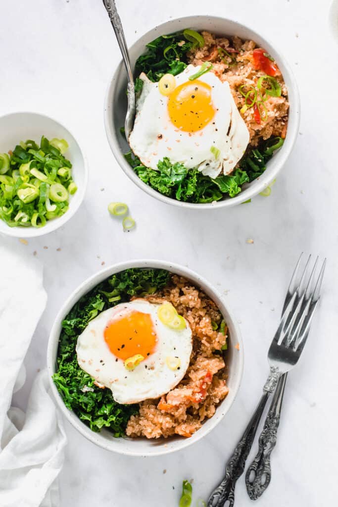 Spicy Kimchi Quinoa Bowls {15 Minute Meal} Simply Quinoa