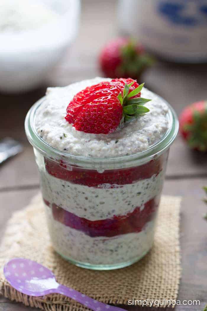 Strawberry + Coconut Overnight Quinoa Simply Quinoa