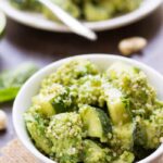 Cucumber Avocado Quinoa Salad with a creamy herb dressing | simplyquinoa.com | gluten-free + vegan