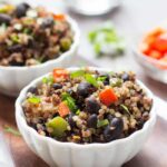 Gallo Pinto with Quinoa - traditional Costa Rican bean dish using quinoa instead of rice | www.simplyquinoa.com | gluten-free + vegan