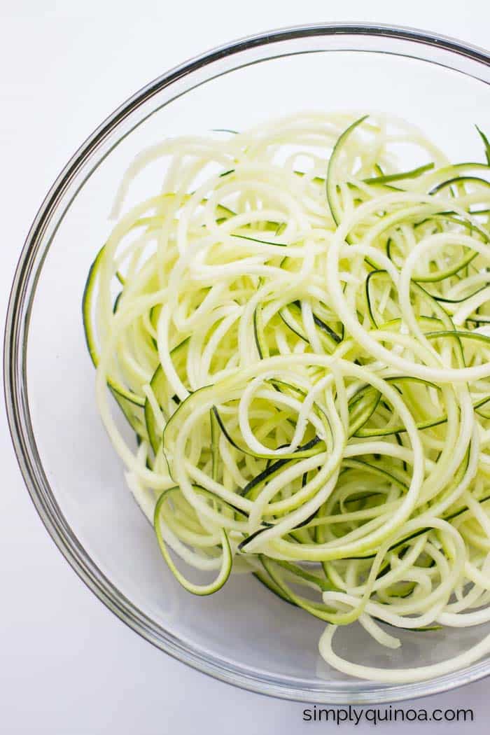 Spiralized Zucchini - the easiest and healthiest way to eat pasta