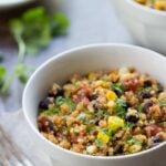 Easy Mexican Quinoa using only 5-ingredients! A quick and healthy dinner everyone will love | recipe on simplyquinoa.com