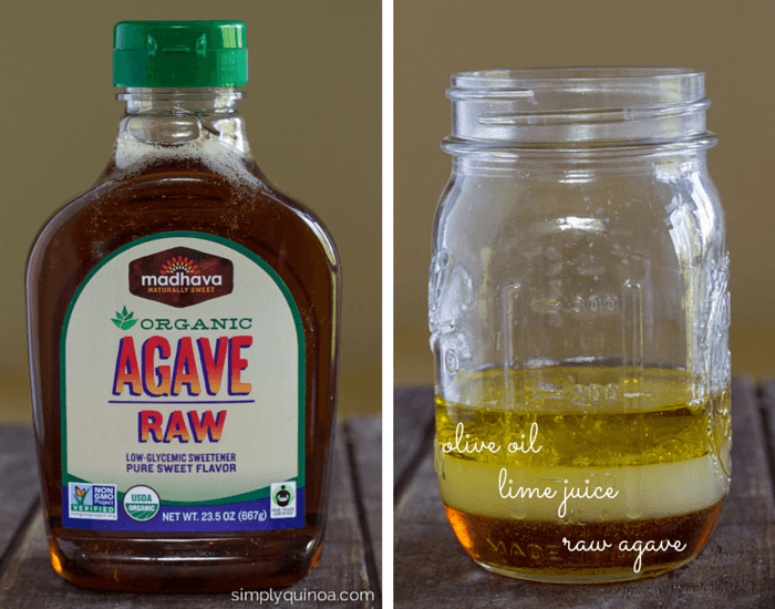 An agave lime dressing that uses only 5 ingredients! So delicious too | simplyquinoa.com