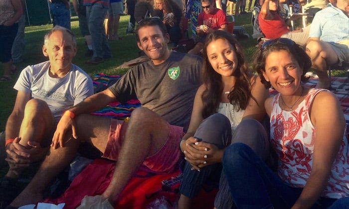 Rimmer Family Picture from the Bonnie Raitt concert in Burlington, VT