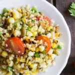 The PERFECT summer salad: Grilled Corn and Quinoa with an agave-lime dressing | simplyquinoa.com