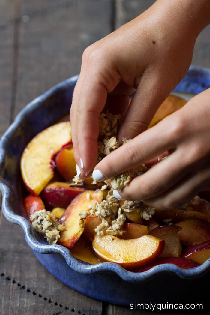 Stone Fruit Quinoa Crumble Recipe Simply Quinoa