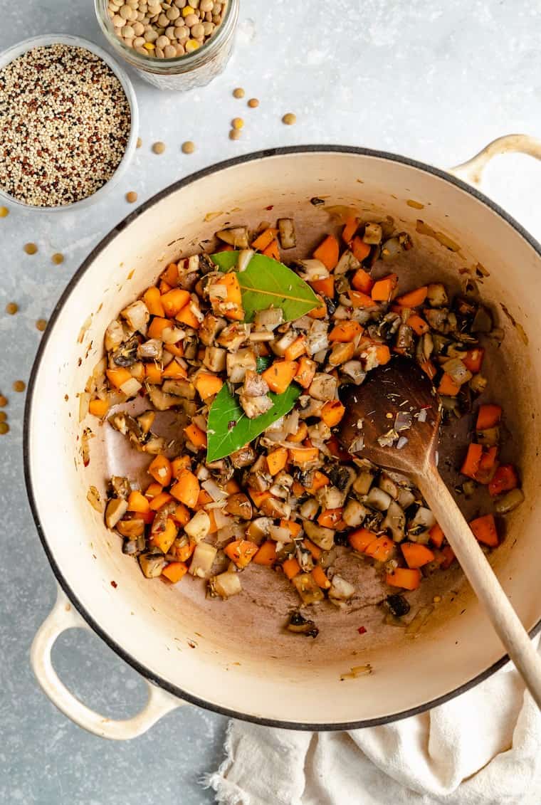 how to make one pot lentils and quinoa