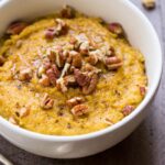 Pumpkin Pie Breakfast Quinoa -- made in just 90 seconds using quinoa flakes and pumpkin puree | recipe on simplyquinoa.com