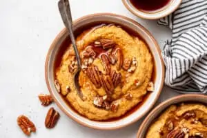 bowl of pumpkin quinoa