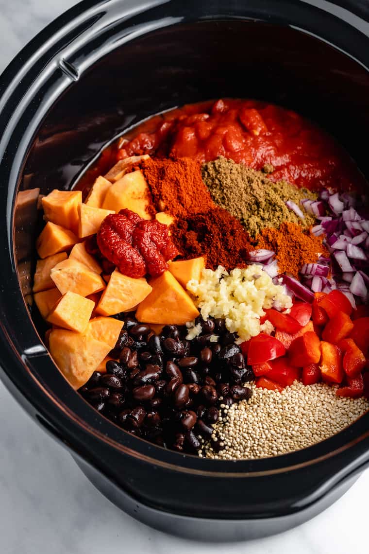 Ingredients for Quinoa Chili