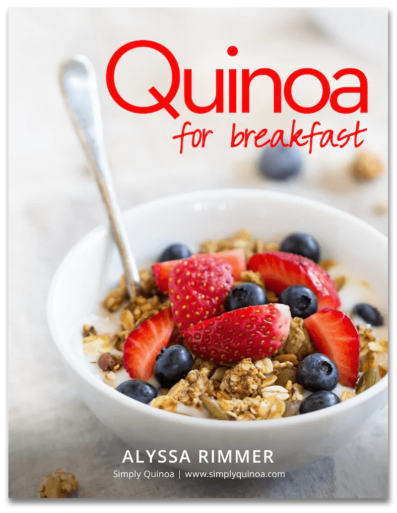 Quinoa for Breakfast - the latest cookbook from Alyssa Rimmer of simplyquinoa.com