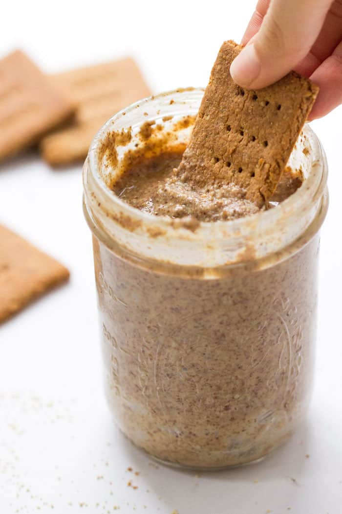 Gluten-Free Honey Graham Crackers - perfect for dunking into a jar of nut butter OR making a tasty s'mores!