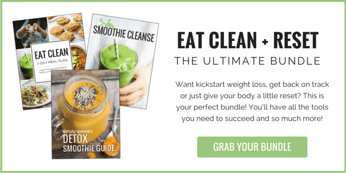 Eat Clean + Reset -- Whether you need to kickstart weight loss, get back on track or just give your body a little reset, this is the perfect bundle for you. With the Eat Clean Reset Bundle you’ll get all the tools you need to succeed.