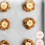 vegan breakfast cookies with peanut butter and banana