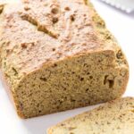 The EASIEST gluten-free bread -- this quinoa almond flour bread uses no yeast, bakes in 30 minutes and tastes amazing!