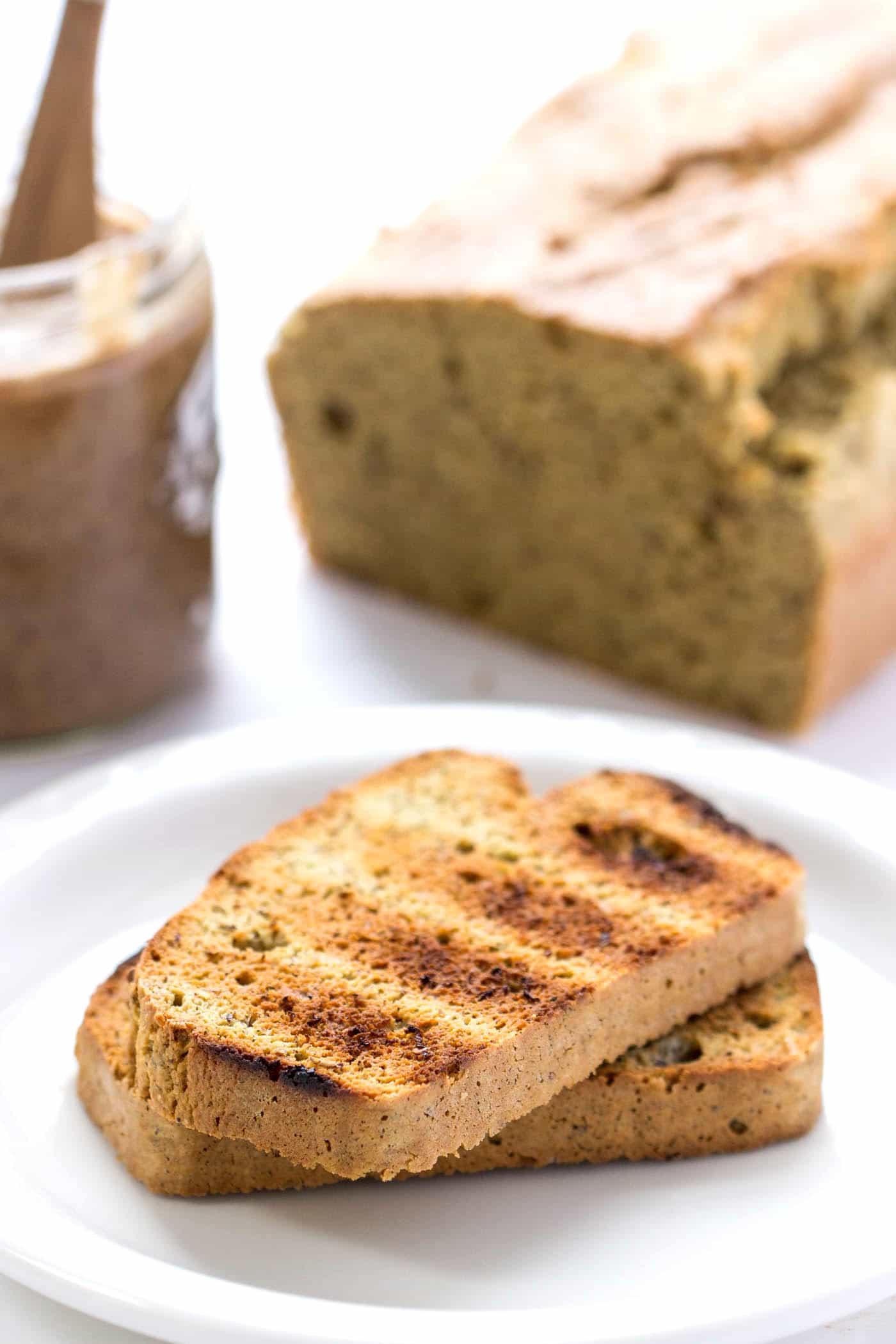 This gluten-free almond flour bread is AMAZING! It uses quinoa, almonds and other healthy goodies and makes the best toast!