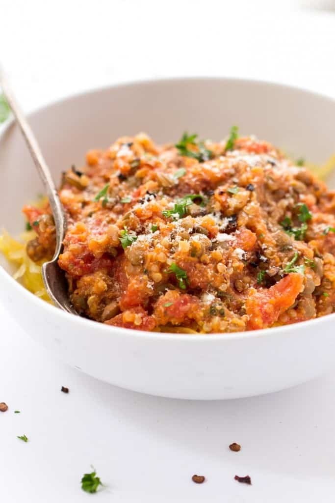 Spaghetti Squash Bolognese Simply Quinoa