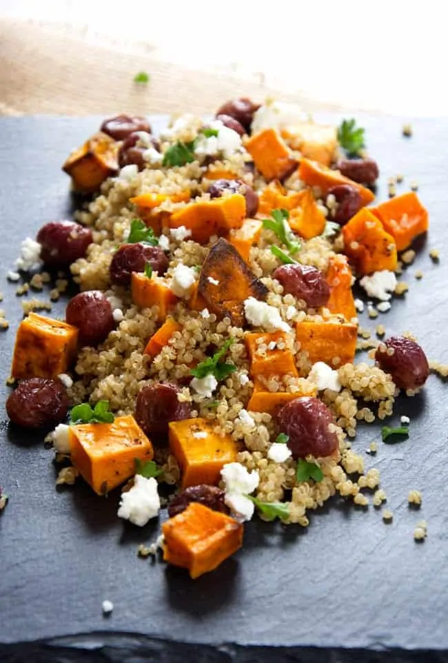 butternut squash quinoa salad for winter