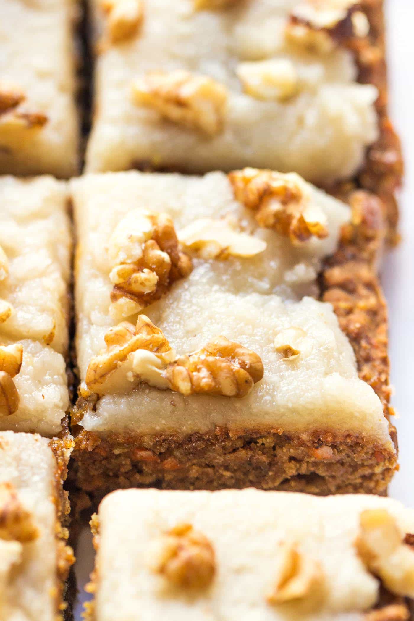 The secret to making this vegan carrot cake healthy? Using quinoa and chickpeas!