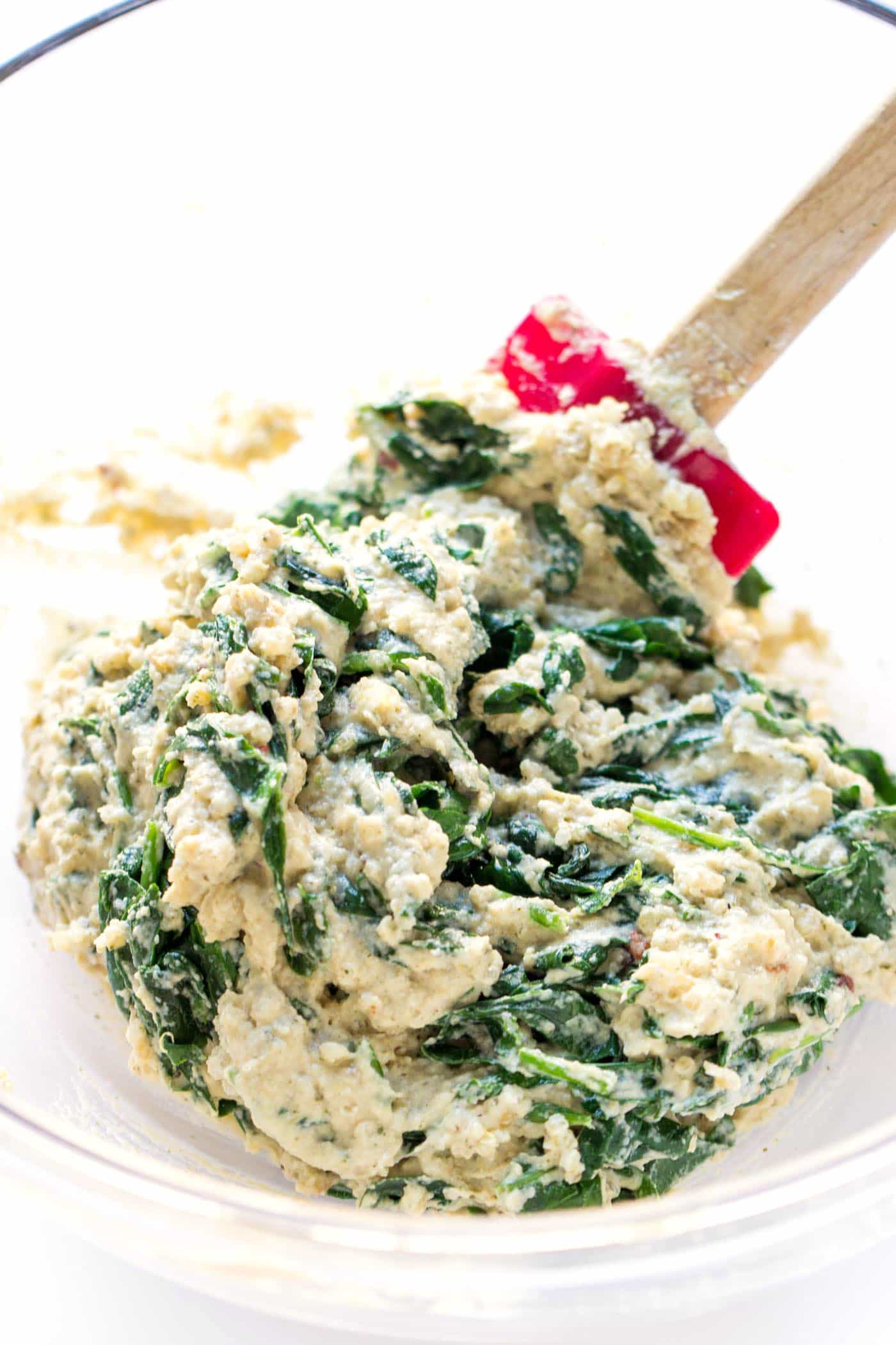 The makings of an AMAZING cashew ricotta filling for quinoa stuffed shells!