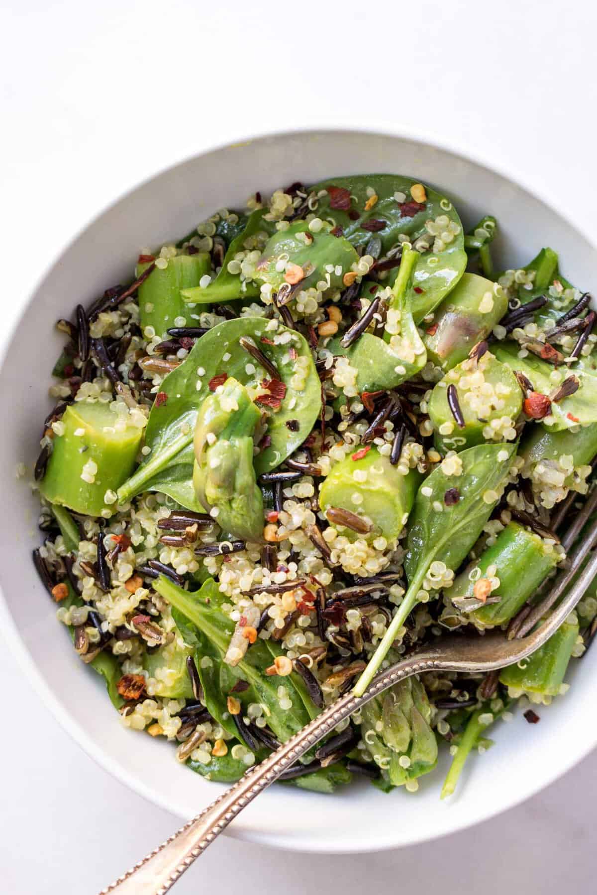 Wild Rice Quinoa Salad with Asparagus Simply Quinoa