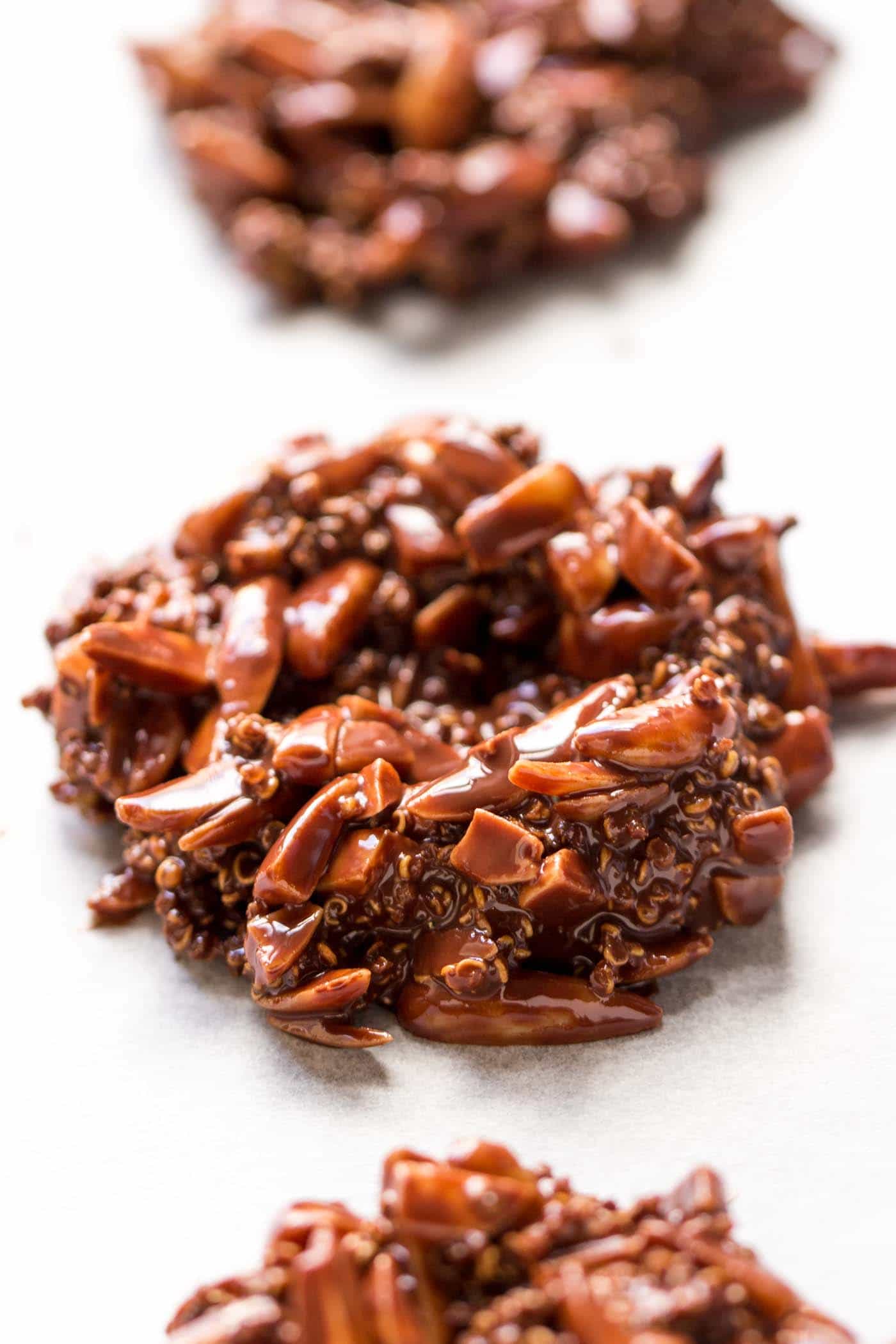 Dark Chocolate Birds Nest Cookies...only 5 ingredients and TOTALLY healthy!