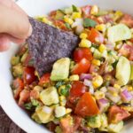 grilled corn and avocado salsa perfect for the summer