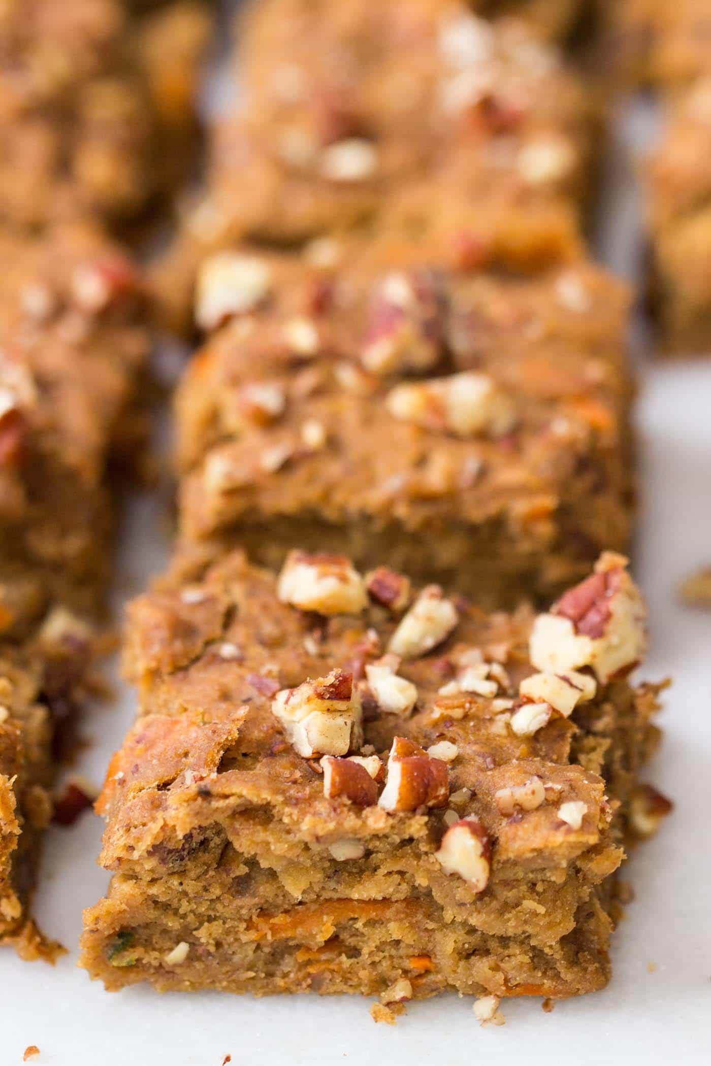 Morning Glory Breakfast Bars -- high protein, naturally sweetened and 100% HEALTHY!