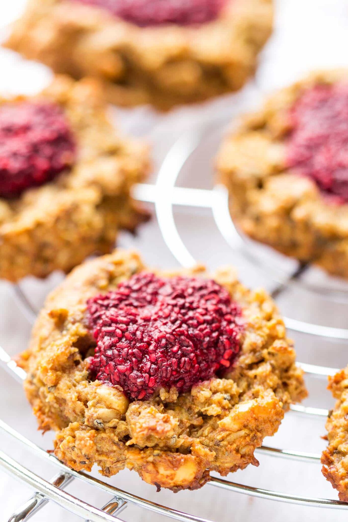 Peanut Butter + Jelly Quinoa Breakfast Cookies Simply Quinoa