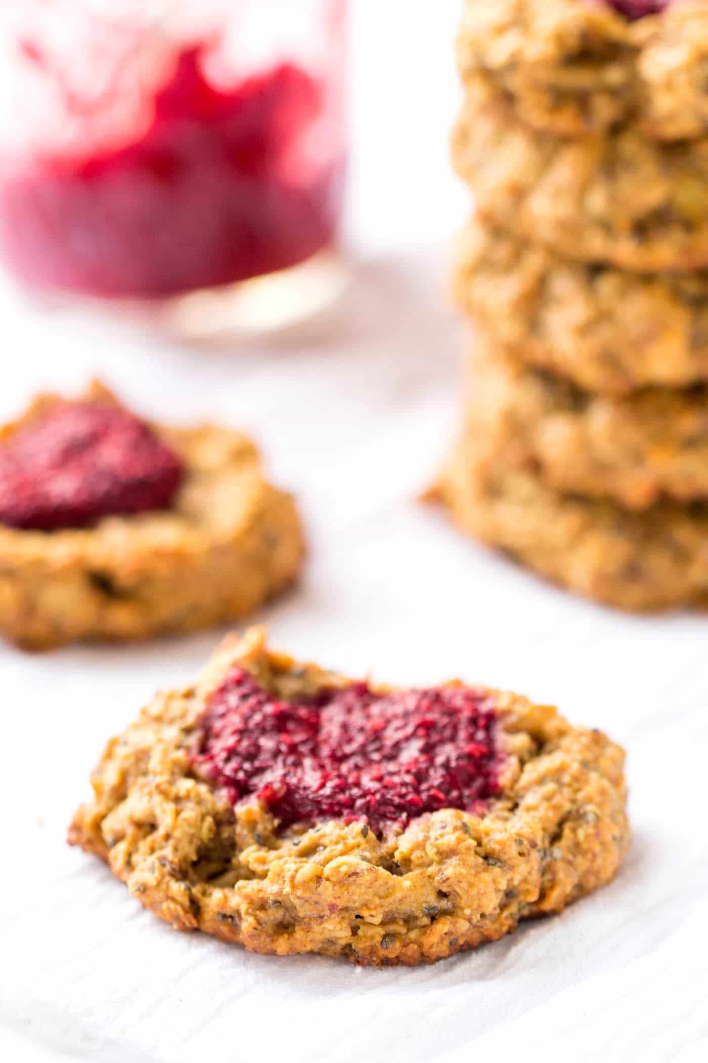 The best flavor combo? Peanut Butter + Jelly...this time combined to make a delicious (and healthy!) breakfast cookie - using quinoa, oats, banana and tons of other goodies