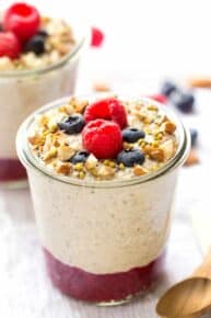 Buckwheat + Quinoa Porridge -- the perfect portable breakfast option when you're tired of overnight oats! [gluten-free + vegan]