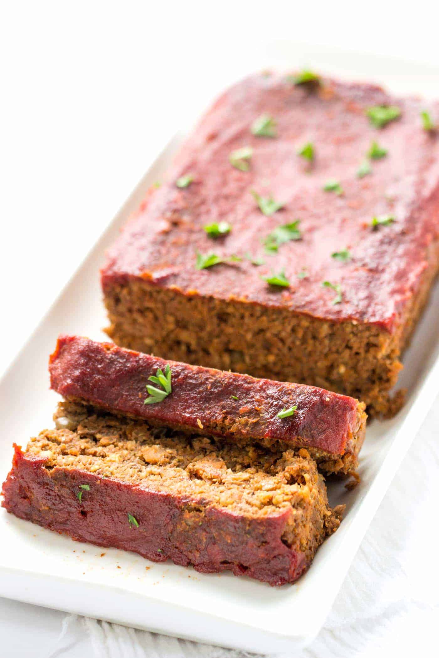 Vegan Lentil + Quinoa Meatloaf - Simply Quinoa