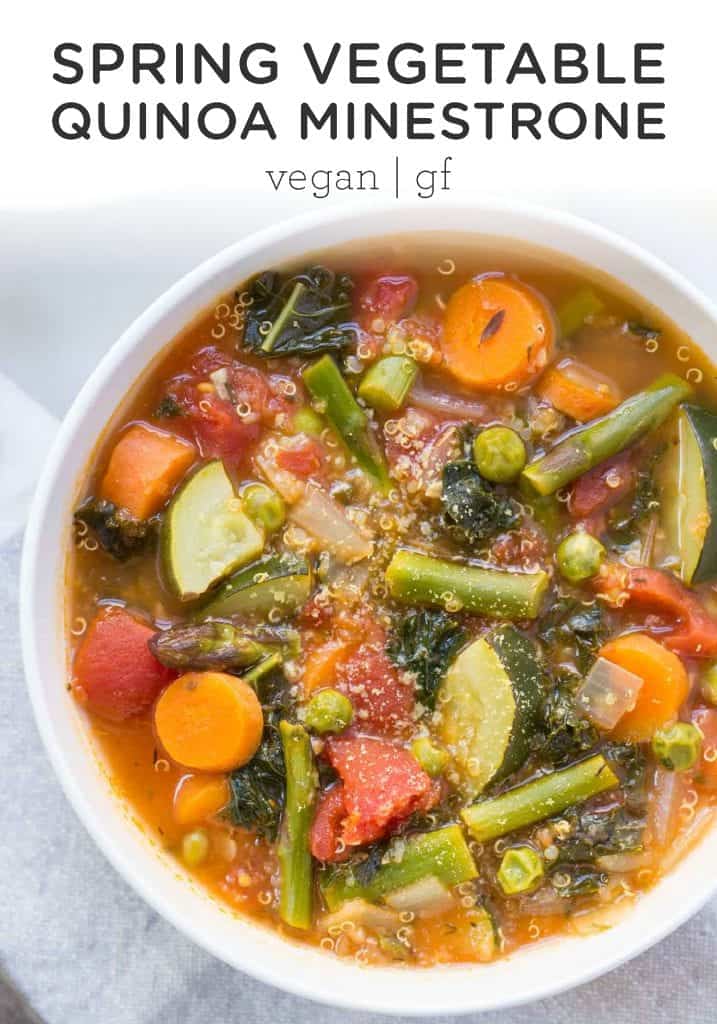 Spring Vegetable Quinoa Minestrone