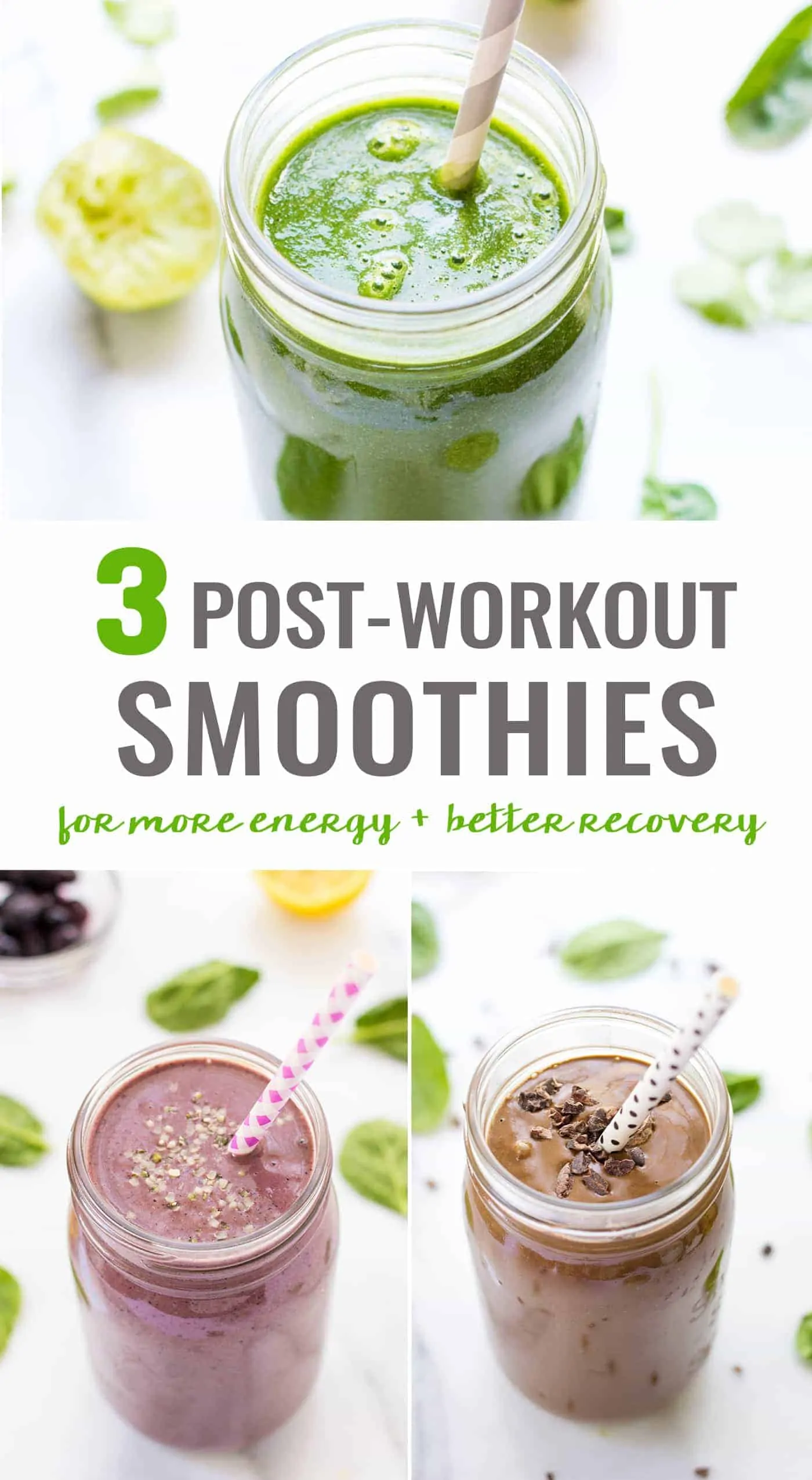 The 3 BEST post-workout smoothies to get more energy and recover more quickly