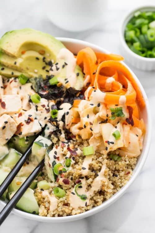 Vegan Quinoa Sushi Bowls - Simply Quinoa
