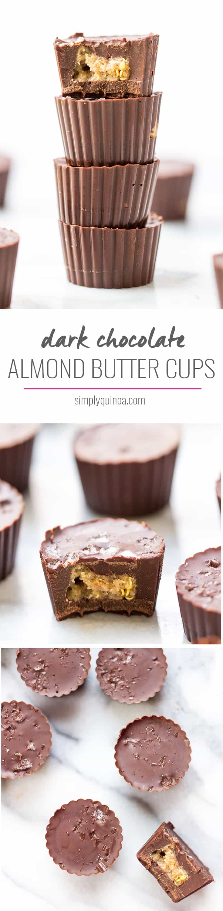 Dark Chocolate Almond Butter Cups -- a decadent sweet treat that is simple to make and HEALTHY! [vegan]